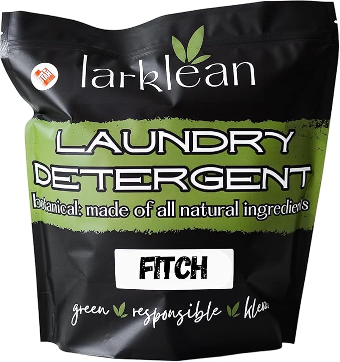 Laundry Detergent Powder | Non-Toxic Laundry Detergent for Sensitive Skin | Easy To Use, Tough on Stains, Gentle on Fabrics | Botanical Laundry Powder (Fitch) | Natural (Woody and herbal)