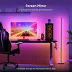 Nanoleaf Matter Smart Floor Lamp, LED Standing Lamps Work with Alexa, Music Sync Corner Lamp,16 Million Colors, 1700lm RGBTW Floor Lamp with Voice Control for Living Room, Ambient Lighting Bedroom