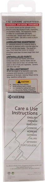 Kyocera Advanced Ceramic Revolution Series 3-inch Paring Knife, Orange Handle, White Blade