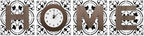 Young's Inc Horizontal Home Letter Blocks with Vertical Wall Clock, Wood Wall Art for Living Room Decor, Farmhouse, Wall Decor, Battery Operated Clock, Set of 4