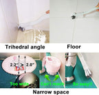 Bathroom Brushes Kitchen Cleaning Brush Set Toilet Bowl Brush Scrub Brush Home Cleaner Floor Stiff Bristles with Adhesive Hooks Plastic Handle Durable 13.5-Inch Deep Cleaning