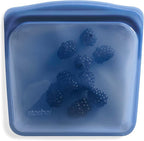 Stasher Premium Silicone Reusable Food Storage Sandwich Bag, Deep Ocean, Microwave, Sous Vide, Dishwasher, Oven and Freezer Safe, BPA Free, Leak-free, Eco-friendly, 28 Oz