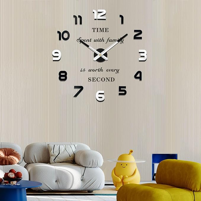 VANGOLD Design 3D Wall Clock for Classroom Decor