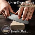 Purple Dragon Santoku Knife 7 Inch Japanese Chef Knife for Chopping Meat Cutting Vegetables, German Vg10 Steel Blade, Ergonomic Wooden Handle, Gift Box