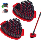 Scrubber Mop Head for Ocedar, Upgrade Scrub Brush for Ocedar, Spin Mop Scrub Brush Head for Ocedar RinseClean 2-Tank, More Bristles Scrub Brush Attachment for Bathroom, Deck, Kitchen Floor Cleaning
