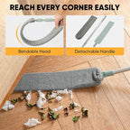 Retractable Gap Dust Cleaner – Extendable Microfiber Duster with Bendable & Removable Head, Washable Dusting Brush for Home, Kitchen, Car & Hard-to-Reach Areas (2)