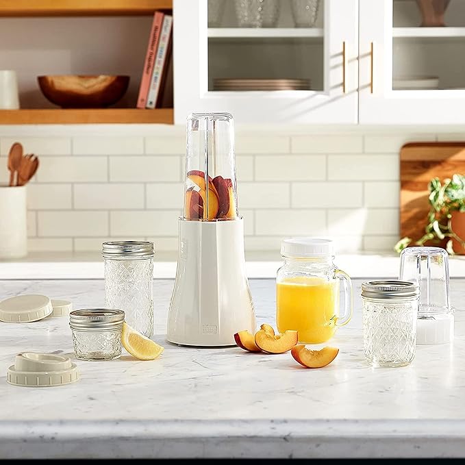 Tribest PB-350XL-A Personal Blender for Shakes and Smoothies with Portable Blender Cups, White, 5 x 5 x 16.25 inches