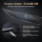 Steak Knives Set of 8, 4.7 Inch Dishwasher Safe Non Serrated Dinner Knives, Razor Sharp for Precise Cutting, Non-Stick Blade & Non Rust, Easy to Maintain Ideal for Home Restaurant Party