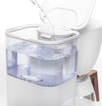 Café Specialty Drip Coffee Maker | 10-Cup Glass Carafe | WiFi Enabled Voice-to-Brew Technology | Smart Home Kitchen Essentials | SCA Certified, Barista-Quality Brew | Matte White (Renewed)