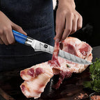 Fillet Knife 6 Inch Damascus Boning Knife for Meat Fish and Poultry Cutting with Super Sharp Japanese Blade with Gift Box and Resin Wood Handle, Ideal Gift for Men and Women