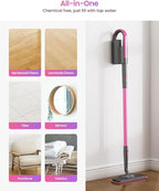 Schenley Steam Mop Cleaner with Detachable Handheld Steamer for Cleaning Hardwood, Laminate Floor, Tiles and Grout, with 13-in-1 Multi-purpose Accessories and Washable Microfiber Pads