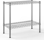 14" Deep x 30" Wide x 27" Height Wire Shelving Kit | 2-Tier | NSF Commercial Storage Rack Unit