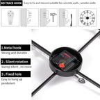 Large Wall Clock, Metal Retro Roman Numeral Clock, Modern Round Wall Clocks Almost Silent, Easy to Read for Living Room/Home/Kitchen/Bedroom/Office/School Decor (Gold, 18.5 Inch)