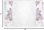 Zahari Home Michelle Bathroom Rug Luxury Bath Rug Washable Beautiful Shower Mat Unique Design Stylish Non Slip Shower Mat Floral Rug Bath Shower Tub Decor