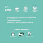 Tru Earth Fabric Softener Sheets | Original Eco-Strip Liquidless Detergent for Travel | 50 Sheets | Fragrance-Free