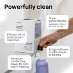 ATTITUDE Liquid Fabric Softener, Natural Origin Ingredients, For White and Colored Clothing, Deodorizes, Gentle on Delicate skin, Infused With Essential Oils, Geranium & Lemongrass, 38 Loads, 32 Fl Oz