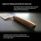 NAGOMI] 8.5 inch Premium Slicing Knife, Stainless Steel HRC58 Carving Knife for Slicing Roasts, Meats, Sashimi, Fruits and Vegetables | Black Stylish Gift Box