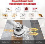 Cordless Electric Mop for Milwaukee M18 Battery (NO Battery), 2 In 1 Spin Mop & Floor Scrubber Machine with LED Light & Water Spray, 800 RPM Electric Mops for Floor Cleaning, Hardwood,Tile,Toilet,Tub