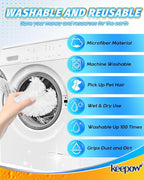 KEEPOW 8 Pack Universal Microfiber Cloths for Handheld Steam Cleaner Accessories Compatible with Bissell Steam Shot, PurSteam, Wagner Spraytech, McCulloch, Reusable Washable Steam Mop Cloths