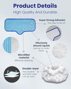 Steam Cleaner Accessories Compatible with Dupray Steam Cleaner, Triangle Microfiber Bonnet for Neat Steam Cleaner & Microfiber Pads, 1+1 Reusable Steamer Cloth Cover Cleaning Steam Mop Pad