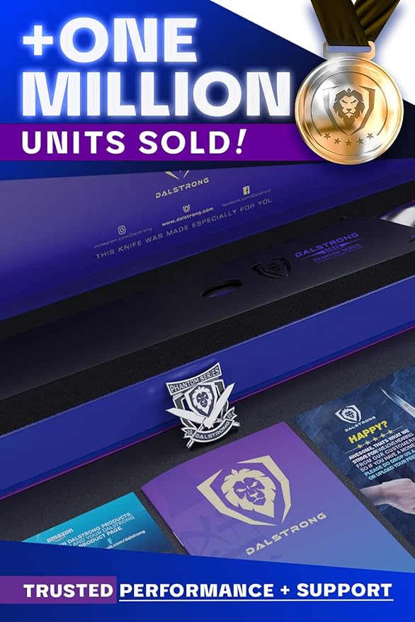 Dalstrong Slicing & Carving Knife - 12 inch Slicer - Phantom Series - Japanese High-Carbon AUS8 Steel - Pakkawood Handle - Kitchen Knife - Brisket Knife - Sheath Included