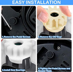 4Pcs Spin Mop Replacement Parts, Spin Mop Bucket Clutch Bearing Gear Sprockets Replacement Compatible with Ocedar, One Way Bearing Sprockets Pedal Repair Replacement for Vileda and More Rotation Mop