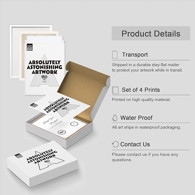 SIGNWIN Framed Poster Bathroom Decor 8"x10"x 4 White, Wall Art Room Decor Multicolor for Living Room, Bedroom, Office Autumn Spring Rustic Flower Landscape Classic Vintage Retro Illustrations