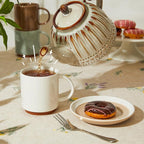 Sweese Stackable Coffee Mugs - 10 Oz Porcelain Cups for Cappuccino, Cafe Mocha, Latte and tea, Set of 4, Assorted Colors