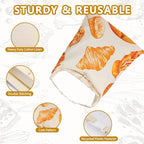 Bread Bags for Homemade Bread Sourdough - 2 Pack Beeswax Bread Bags for Sourdough with Bowl Cover, Reusable Linen Bread Storage Bags with Roll Top Buckle and Hooks for Freezer, Counter and Wall, XL