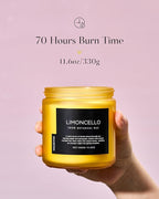 M&SENSE Limocello Scented Candle - 11.6oz Natural Soy Wax Non Toxic 70-Hour Slow Burning 2-Wick Lemon Highly Scent for Home Decor, Summer Candle for Yoga Spa & Meditation & Relaxing Gift