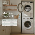 GENIMO Rugs for Bedroom-Washable 6x9 Area Rugs Lightweight Low Pile, Modern Printed Non-Slip Carpet for Living Room, Playroom, Dining Room, Office, Blue Ivory