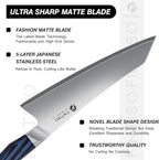 FINTISO 8 Inch Chef Knife, High-End Kitchen Knife with G10 Handle, Ultra Sharp 5 Layer 10Cr15CoMoV Japanese Stainless Steel Professional Cooking Knife, Cutting Knife for Home and Kitchen