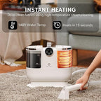 Airthereal Portable Upholstery Spot Cleaner, Instant Heating Carpet Cleaner Machine, Shampooer Machine with Self-Cleaning, 14 Kpa Stain Remover Deep Cleaner for Pets, Stairs, Car Seat and Couch