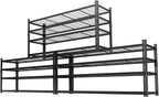 Storage Shelves Heavy Duty 3 PCS, 60"L x 24"W x 60"H Garage Wire Shelving Unit Loads 2640LBS, 4-tier Adjustable Metal Industrial Utility Shelf Rack for Kitchen, Laundry, Pantry, Warehouse, Basement