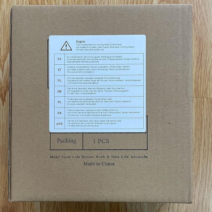 HAUCOZE Ceramic Decorative Vase Modern Decor Statue Table Centerpiece Sculpture Gifts 8.3inch