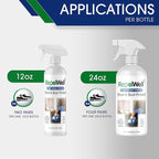 Shoe & Boot Stain & Water Repellent (24oz) Eco-Friendly, Pet-Safe Spray Keeps Fabric, Leather & Suede Clean & Dry