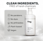 FREY Natural Liquid Fabric Softener & Conditioner | Laundry Softener for Clothing | Works In All Machines + HE | Powered by Natural Ingredients (2-pack, Fragrance-free)
