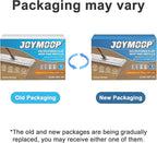 JOYMOOP Flat Mop Pads, Microfiber Mop Cleaning Pads, Washable Pads, Pads Replacement Flat Mop or Mop Bucket Set, Pack of 4 Refills 13inch - Grey and Stripe