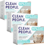 The Clean People Fabric Softener Sheets - Dryer Sheets - Softens & Removes Static - Vegan Laundry Softener With Essential Oils - Peppermint 360 Pack