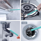 40pcs Crevice Cleaning Brush Tool, Disposable Toilet Brush for Toilet Seat Gaps, Crack and Crevice Cleaner Tools, Blue