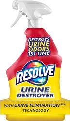 Resolve Urine Destroyer Spray – Pet Stain and Odor Remover, Carpet Cleaner Solution for Cat and Dog Urine, 32 Fl Oz