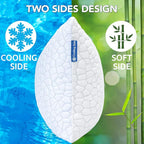 Shredded Memory Foam Pillows for Sleeping King Size Pillow, Cooling Gel Pillows for Hot Sleepers Cool Pillow for Side and Back Sleeper, Soft Yet Support Adjustable Bed Pillow, Gift for Women or Men