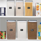 WHITE FEATHER SUPPLIES 2 PC [8.5L / 287 Oz] Extra Large Airtight Food Storage Containers with Lids - BPA Free Kitchen and Pantry Organization Containers for Baking Supplies, Cereal, Flour, Sugar, Rice