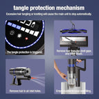 Cordless Vacuum Cleaner, 550W 45KPA 50Min Vacuum Cleaners for Home, Self-Standing Stick Vacuum with Touch Screen, 3 Power Modes, Rechargeable Battery, Handheld Vacuum for Pet Hair/Carpet/Floor