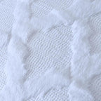 Set of 2 Soft Moroccan Throw Pillow Covers 16x16 Inch Plush Boho Decorative Pillow Cover Accent Cushion Case for Couch Sofa Bed, Pure White