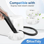 Steam Cleaner Accessories Small Microfiber Bonnets Triangle Compatible with Dupray Neat Fit for McCulloch Steamer Attachments Reusable Washable Steam Mop Pads for Multi-Surface Cleaning 8 PCS