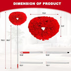 Ceiling Fan Cleaner Duster Reusable Microfiber Ceiling Fan Blade Cleaner Removable Duster with Extension Pole Adjusts 13 to 49.7 Inch for Cleaning Walls Bookshelves Furniture Door Window Top (Red)