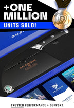 Dalstrong Serbian Chef Knife - 7.5 inch - Gladiator Series Elite - German HC Steel - Meat Cleaver Knife - Hammered Blade Finish - Razor Sharp Kitchen Knife - G10 Handle - w/Sheath - NSF Certified