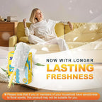 JOYMOOP Disposable Duster for Cleaning, with 2 Handles & 24 Ct Yellow Heavy Duty Refills for Swiffer Feather Duster, Household Cleaning Tool for Electronics, Dusting Furniture, Blinds