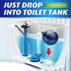 Toilet Bowl Cleaner Tablets - 40 PCS Automatic Bleach Toilet Cleaner Tablets, Slow-Releasing Deodorizing & Descaling, Powerful Bathroom Tank Cleaner